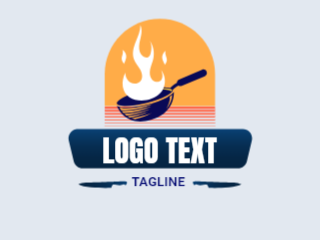 Gradient Restaurant Logo Design