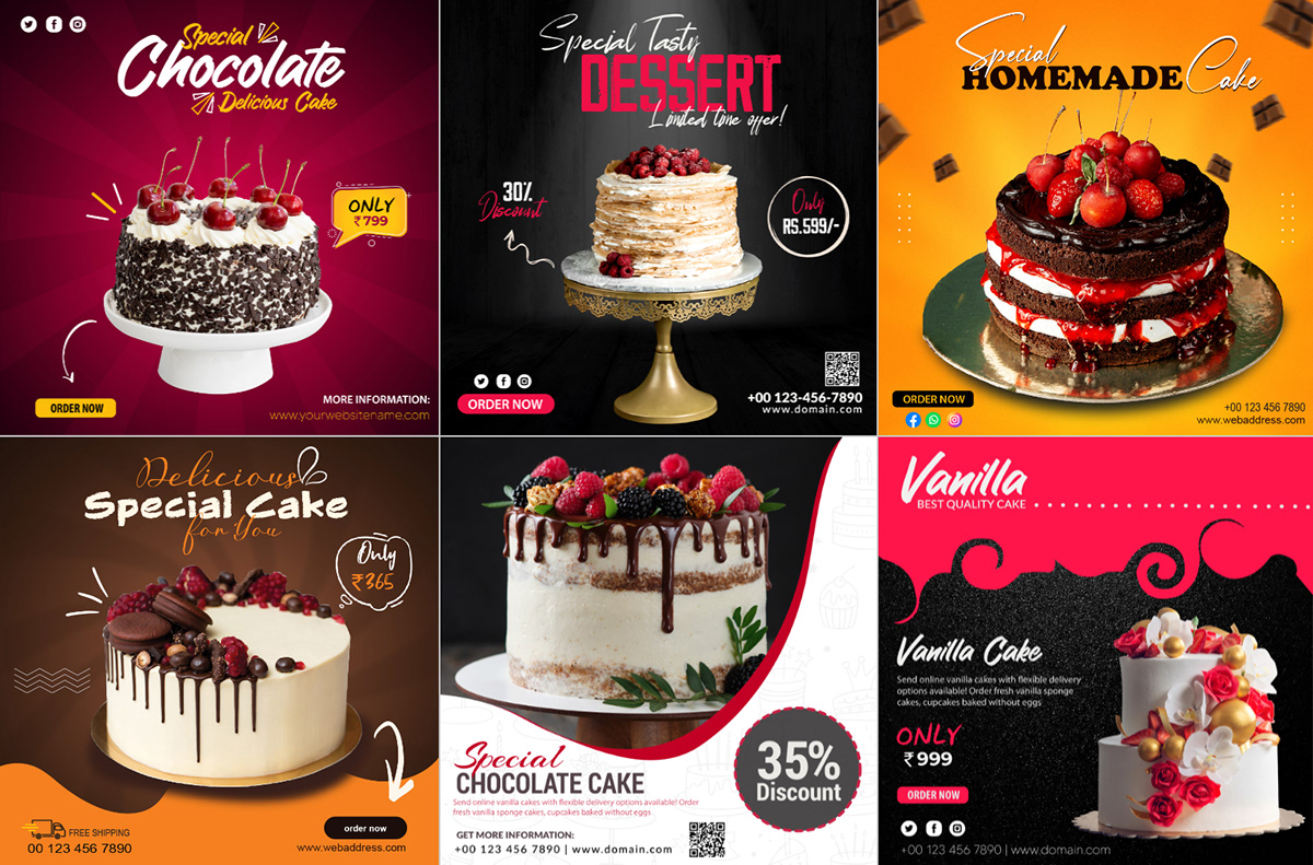 Cake Banner Designs